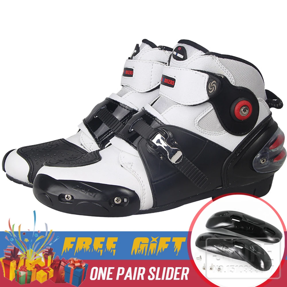 NEW Motorcycle Racing short boots foot protective anker shoes motobotinki Racing boot moto shoes Motorcycle boots