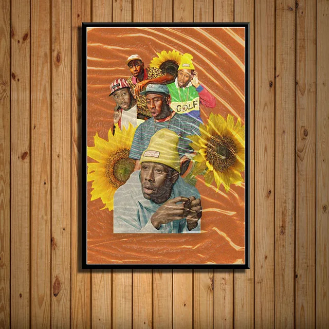 thumbnail image 1 of Póster de pintura artística de estrella de rap de hip hop con portada de música de Taylor Creator Flower Girl Band (Hot) para decoración de pared del hogar, 1 of 5