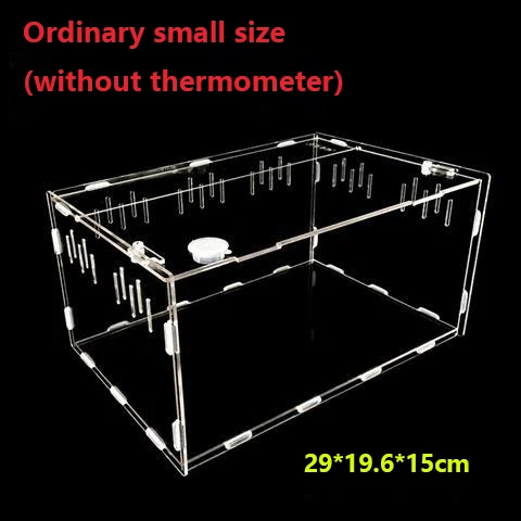 Reptile Tank Insect Spiders Tortoise Lizard Acrylic Transparent Breeding Box Vivarium Lid Reptile Pet Product Terrarium 2020 New S