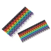 150 unids/lote marcadores de Cable de colores tipo C etiqueta de número marcador para Cable de 2-3mm ► Foto 2/6