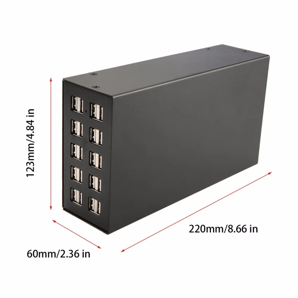 USB умное зарядное устройство USB выход 5 В Высокая мощность быстрая зарядная станция 20 портов usb-хаб универсальный для планшета ноутбука смартфона камеры