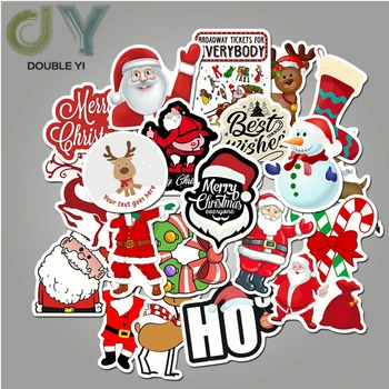 

Christmas series graffiti stickers luggage notebook Cup skateboard cute cartoon waterproof stickers 3 sets of 150