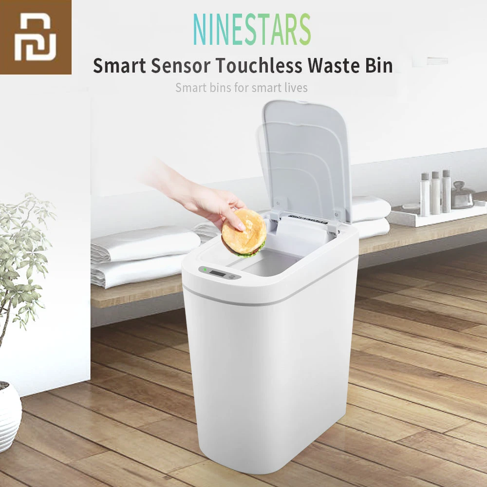 Хит продаж умное мусорное ведро NINESTARS с автоматическим бесконтактным умным