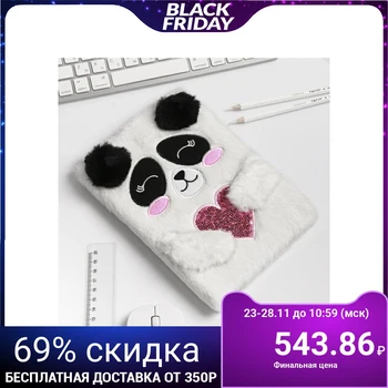 

Plush diary "Panda", 80 sheets, A5 4382407