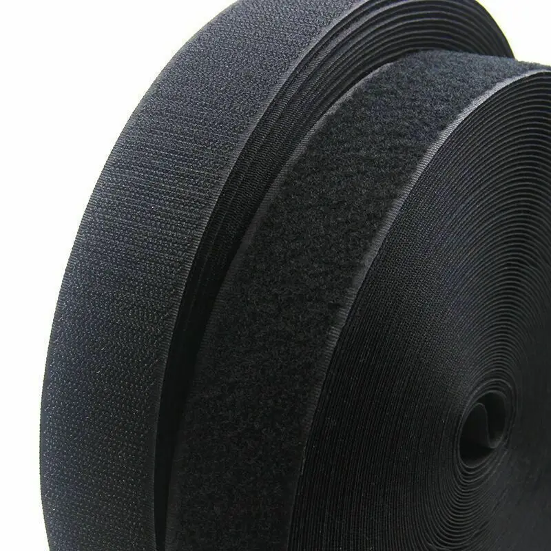 

1Meter 16/20/25/30/38/50/100mm Adhesive Hook And Loop Fastener Tape No Glue Velcros Adhesive Sewing-on Sstrips Magic Tape