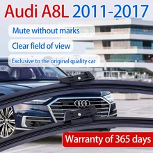 

ShangKeWen Car Boneless Silicone Windshield Wipers Blade For Audi A8L Universal Noise Reduction Frameless Wiper Audi Accessori