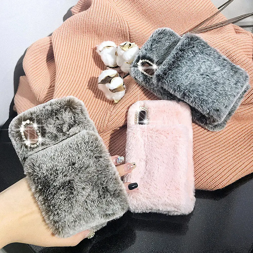 LLZ.COQUE чехол для IPhone 11 Pro XS Max XR X 6 6S Plus 5 5S SE 7 8 с мехом|Бамперы| |