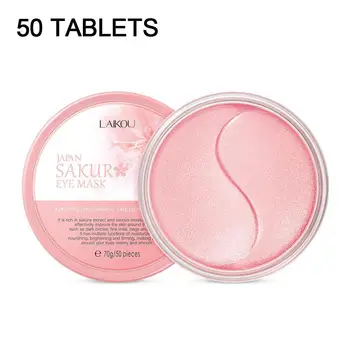 

LAIKOU 50pcs Sakura Moisturizing Eye Patches Anti-Aging Patches For Eye Care Wrinkle Dark Beauty Circles Remove Skin L9U6