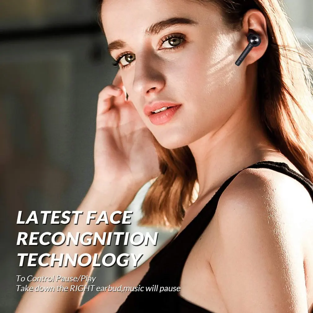 Hi Wireless Stereo Headset Invisible Mini With Charging Bin Listening Song Driving Sports Headphones