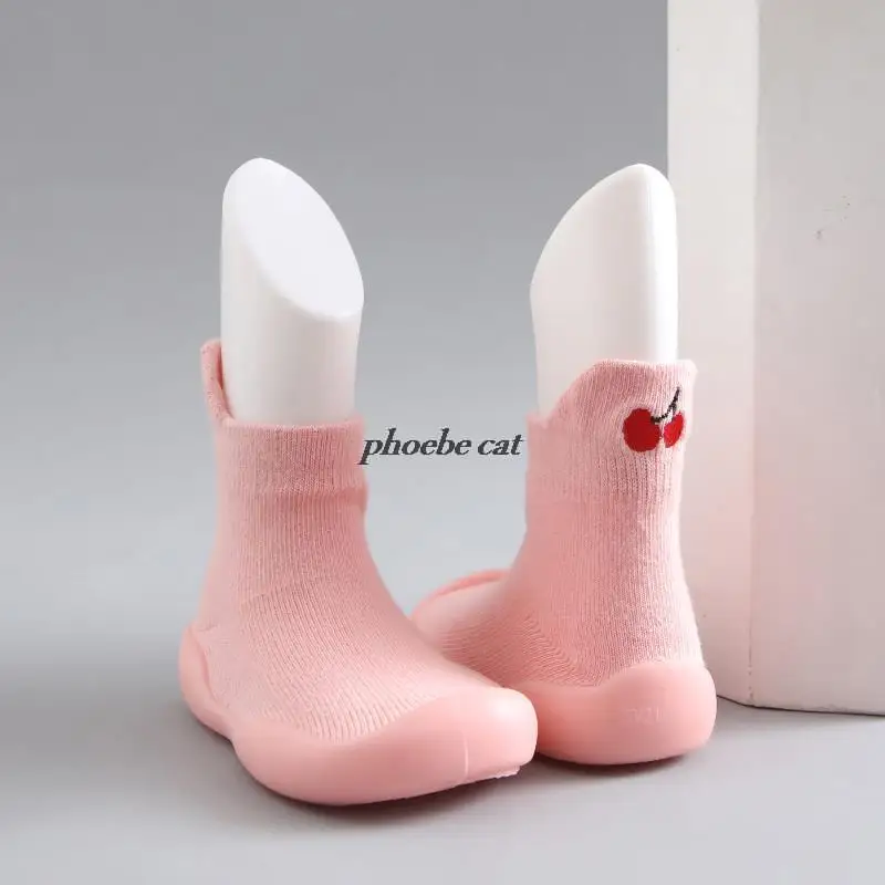 Infant Boys First Walkers Anti-slip Unisex Baby Shoes Girls Socks Shoes Toddler Kids Soft Rubber Sole Baby Shoe Knit Booties