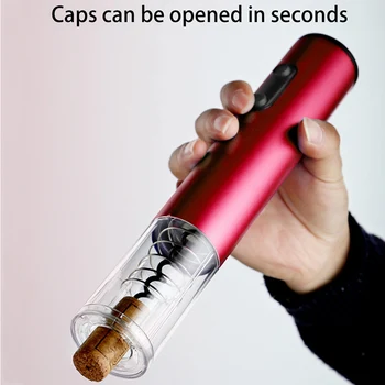 

Electric Wine Opener Automatic Bottle Opener Portable Household Foil Cutter Usb Charging Opener Kitchen Corkscrew