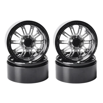 

4Pcs Metal 2.2 Inch Beadlock Wheel Rim for 1/10 RC Crawler Axial SCX10 D90 90056
