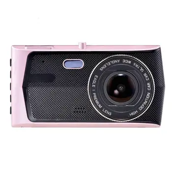 

Before And After Recording Reversing Image 4 Inch Metal Touch Screen Double Recording Hd Night Vision Driving Recorder A17