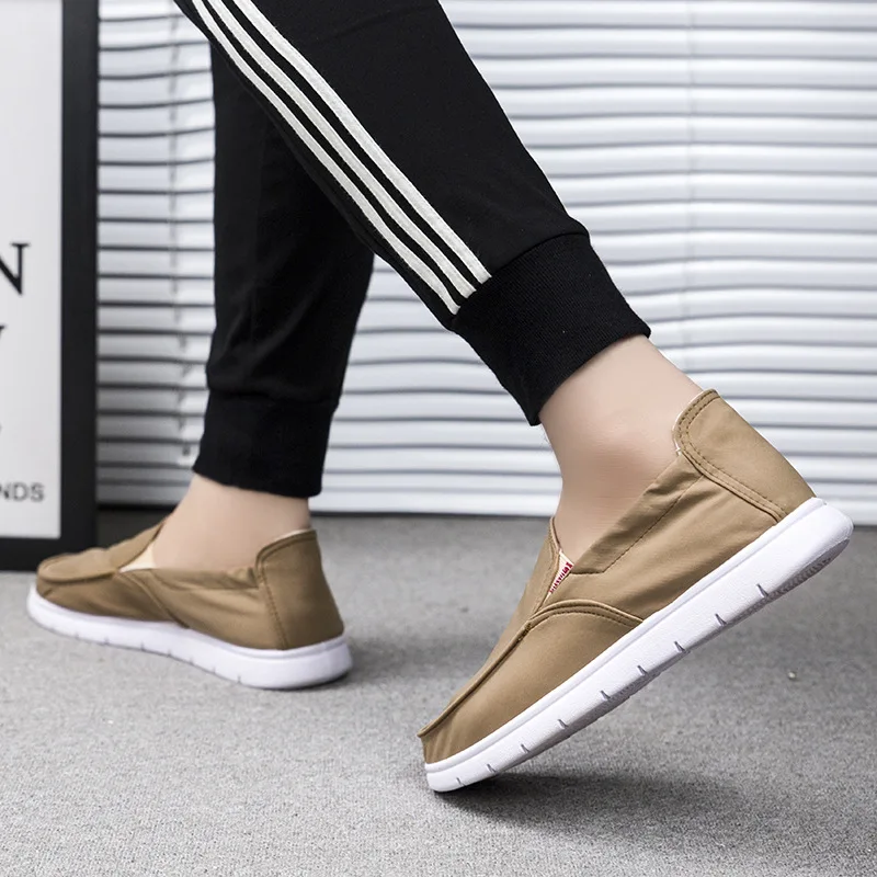 

New Style Men Casual Flat Cloth Shoes Slip-on Comfortable Breathable Loafers MEN'S Casual Shoes