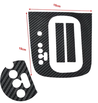 

Carbon Fiber Stikers DSG For Golf MK6 R20 AT Automatic Black Sticker Gear Panel Panel 1pcs Decal