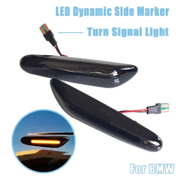 

LED Dynamic Turn Signal Side Marker Light Sequential Blinker For BMW E60 E61 E90 E91 E81 E83 E84 E88 E92 E93 E82 E46 X1 X3