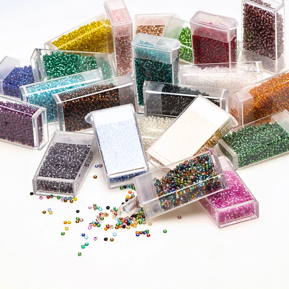 1000pcs/box Round Beads Mini Spacer Loose 2mm Multicolor Glass Seed for DIY Making Jewelry Crafts Accessories |