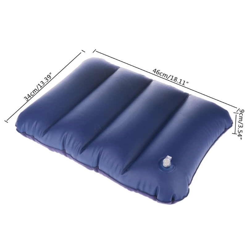Outdoor Travel Folding Inflatable Pillow Kayak Rowing Flocking Air Cushion Mat A6HC