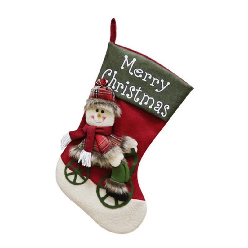 Christmas Sock Bag Theme Series Candy Socks Portable Cute Christmas Gift Bag Festive Party Supplies Elk Style