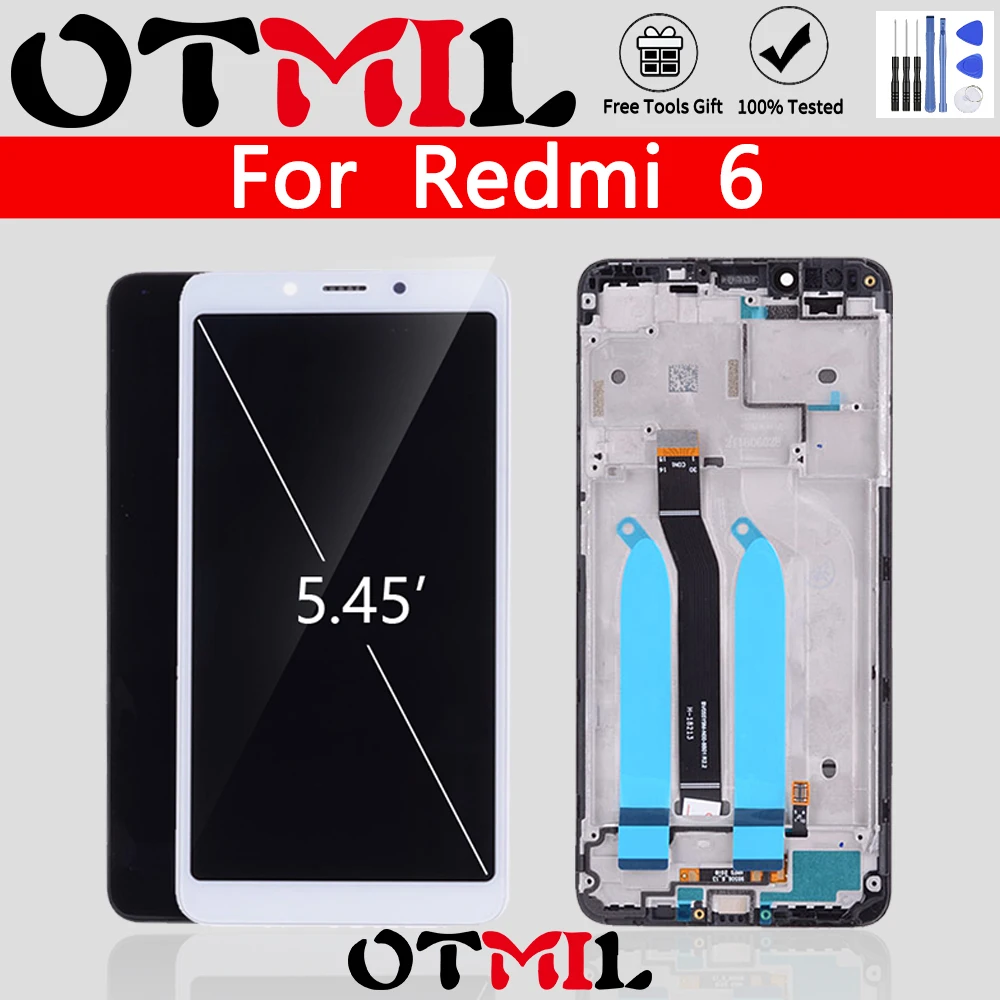 Оригинальный ЖК дисплей 5 45 дюйма для XIAOMI Redmi 6 сенсорный экран рамка дигитайзер 6A