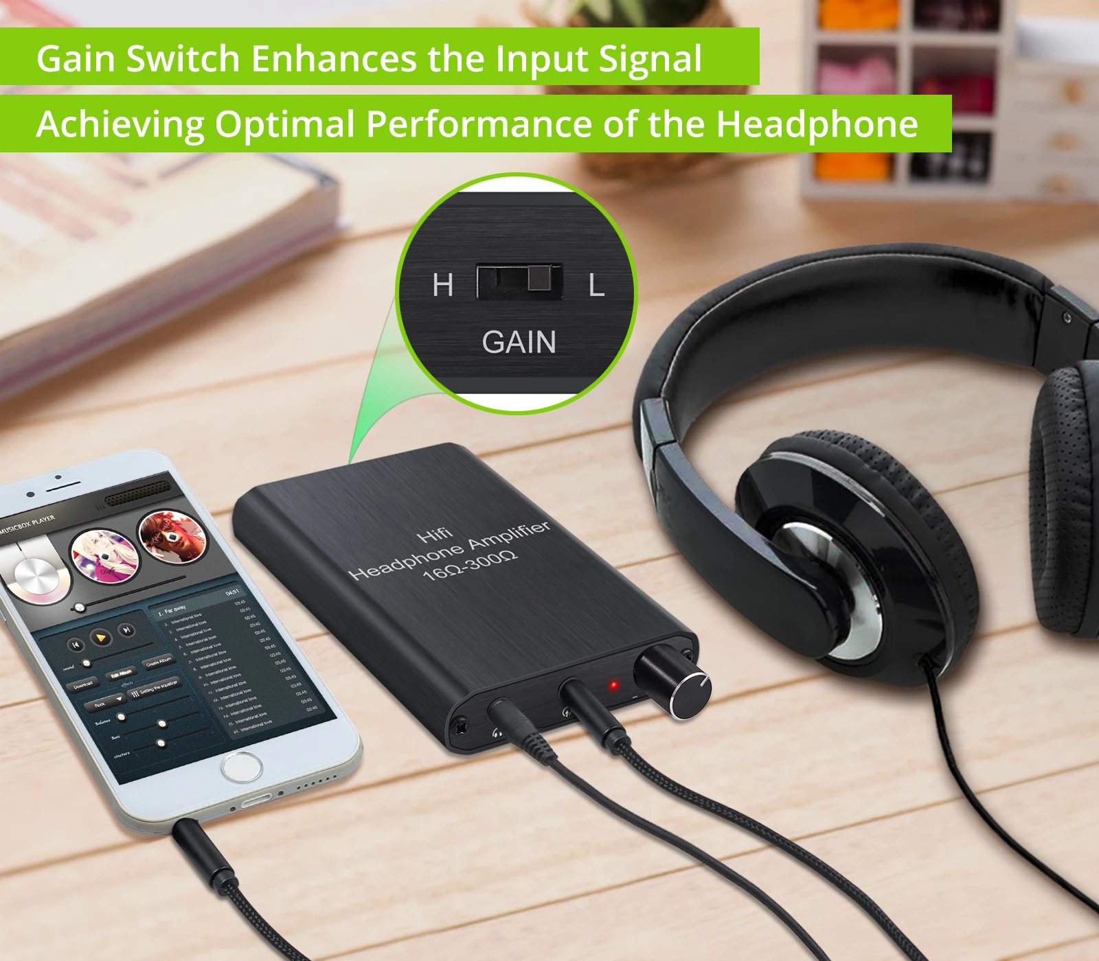 LiNKFOR HiFi наушники усилитель для наушников 16 3 5 ом MP3 MP4 мобильный телефон компьютера