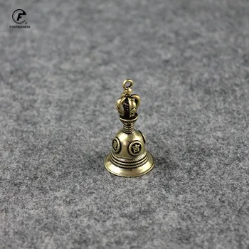 

Brass good lucky Bell Key Chains Pendants Trinkets Copper Mascot Car Keyrings Vintage Copper Tea Pet Home Decorations Accessorie