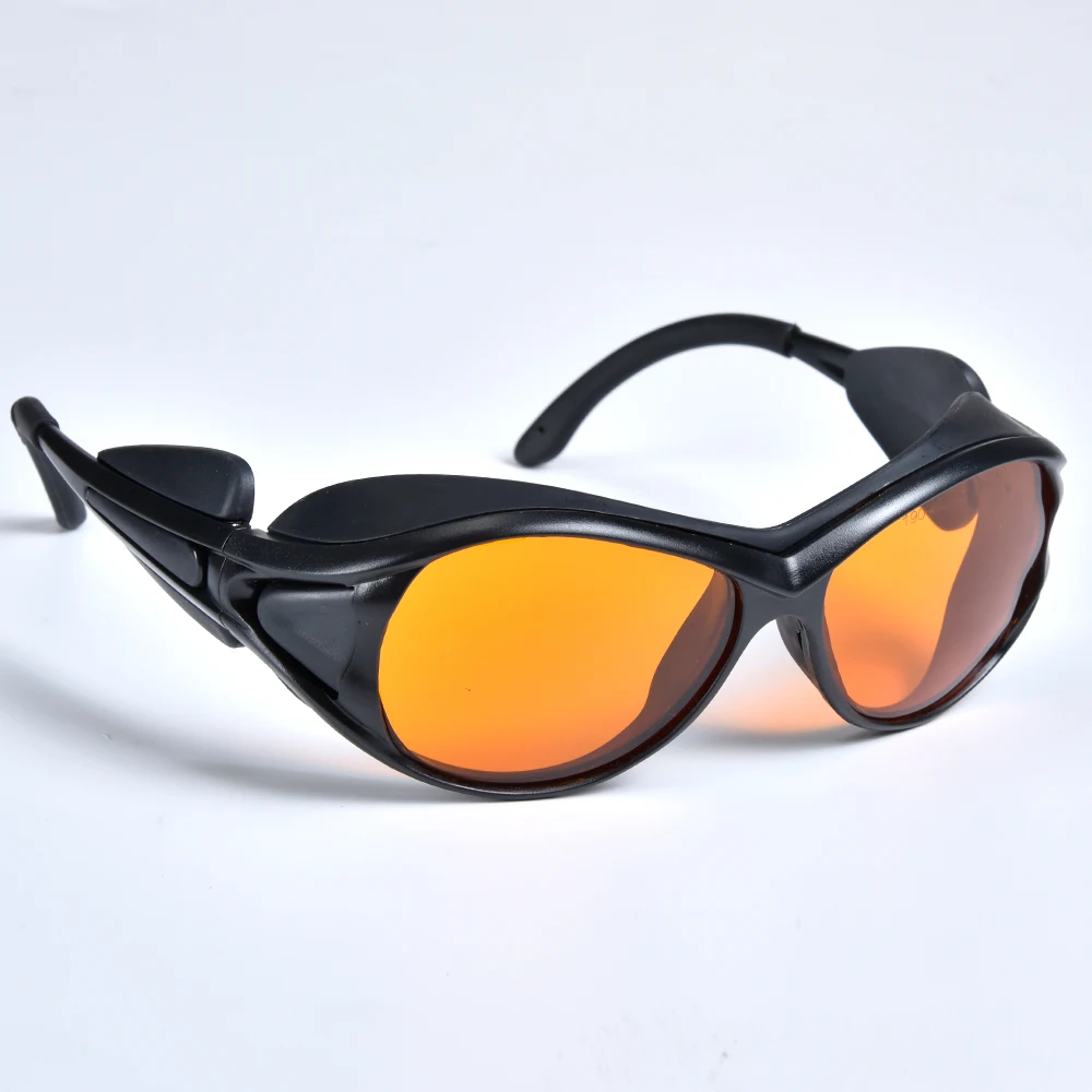 405nm 445nm 473nm Blue Laser Safety glasses O.D 6+  CE with Black Box Cleaning Cloth Elastic Rope