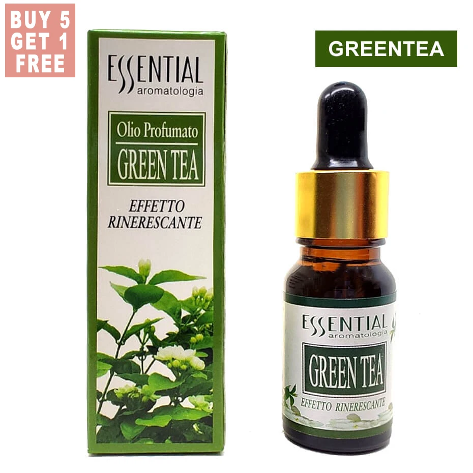 GreenTea Купить 5 бесплатно 1 водорастворимое эфирное масло чистый натуральный для Арома диффузор увлажнитель воздуха ароматерапия диффузор эфирного масла - Цвет: GreenTea
