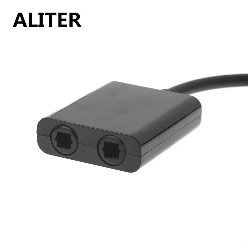 ALITER Цифровой оптический аудио кабель сплиттер адаптер 2 Way SPDIF Toslink 1 в из