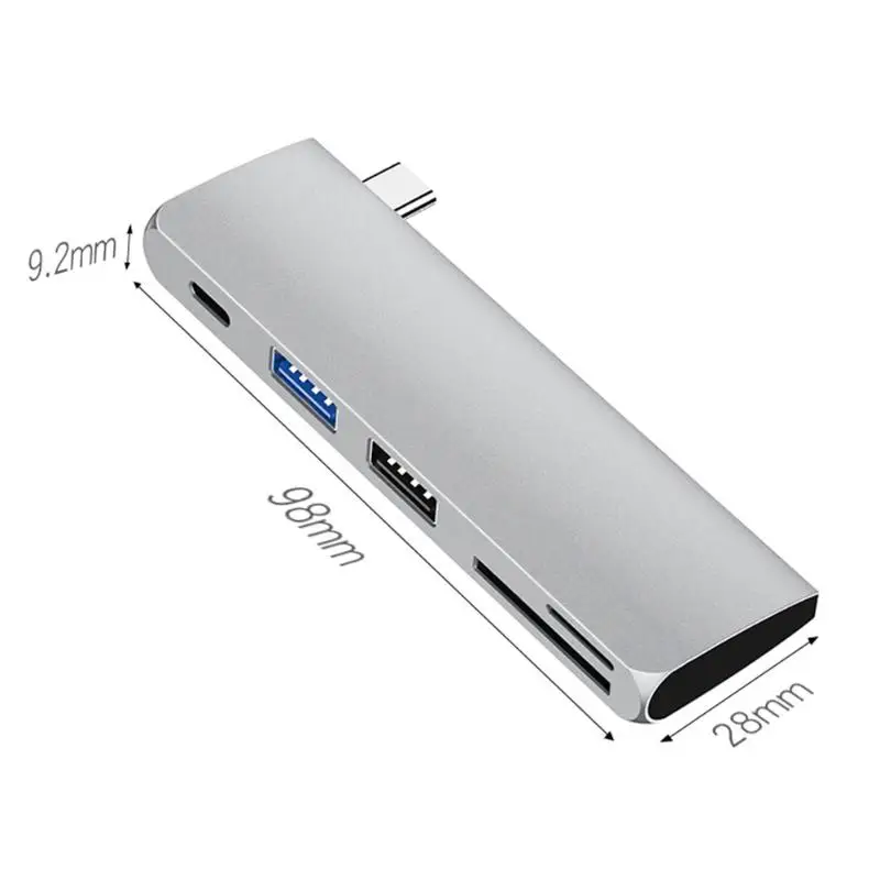 5 в 1 USB C концентратор тип-c к USB3.0/USB2.0/PD/TF/устройство для чтения карт памяти компьютер ноутбук конвертер адаптер док-станция для ноутбука