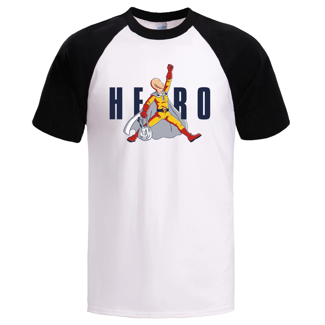 

One Punch Man Men Summer T Shirt Raglan Tshirt Male Cotton Japan Anime Short Sleeve Shirs Sportswear Tops Tees Harajuku Tshirts