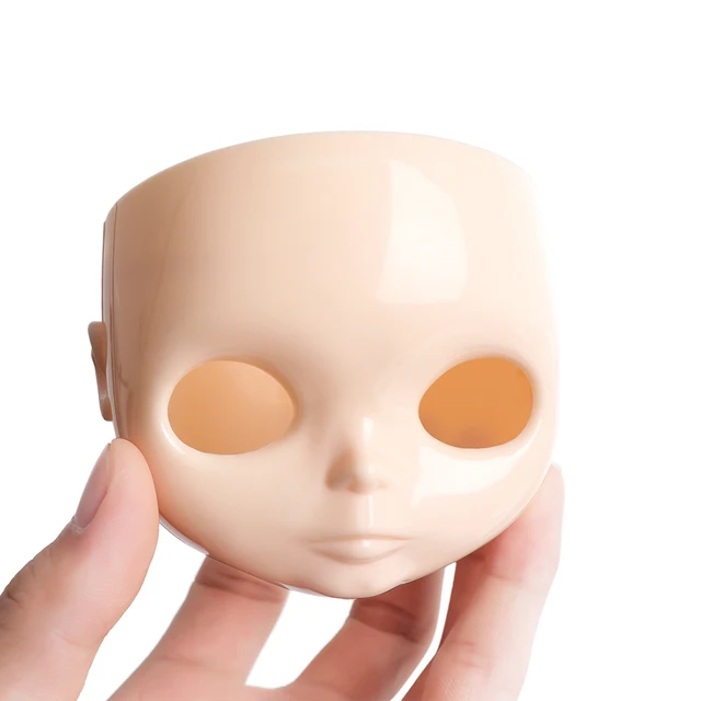 1PC 1/6 Blyth DIY Doll Factory Dolls Faceplate With Backplate 30cm Plastic Blyth No Makeup Face and Screw Toys Accessories 1