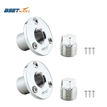 

2PCS Universal 25mm Stainless Steel 316 Boat Garboard Drain Plug Bung Hole Drainage Marine Dinghy Transom Hardware Accessories
