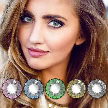 

Mrs.H 2Pcs/pair Colored Contact Lenses for eyes Cute Halloween Cosmetics for makeup Beauty Natural Cosplay Color Contacts Lens