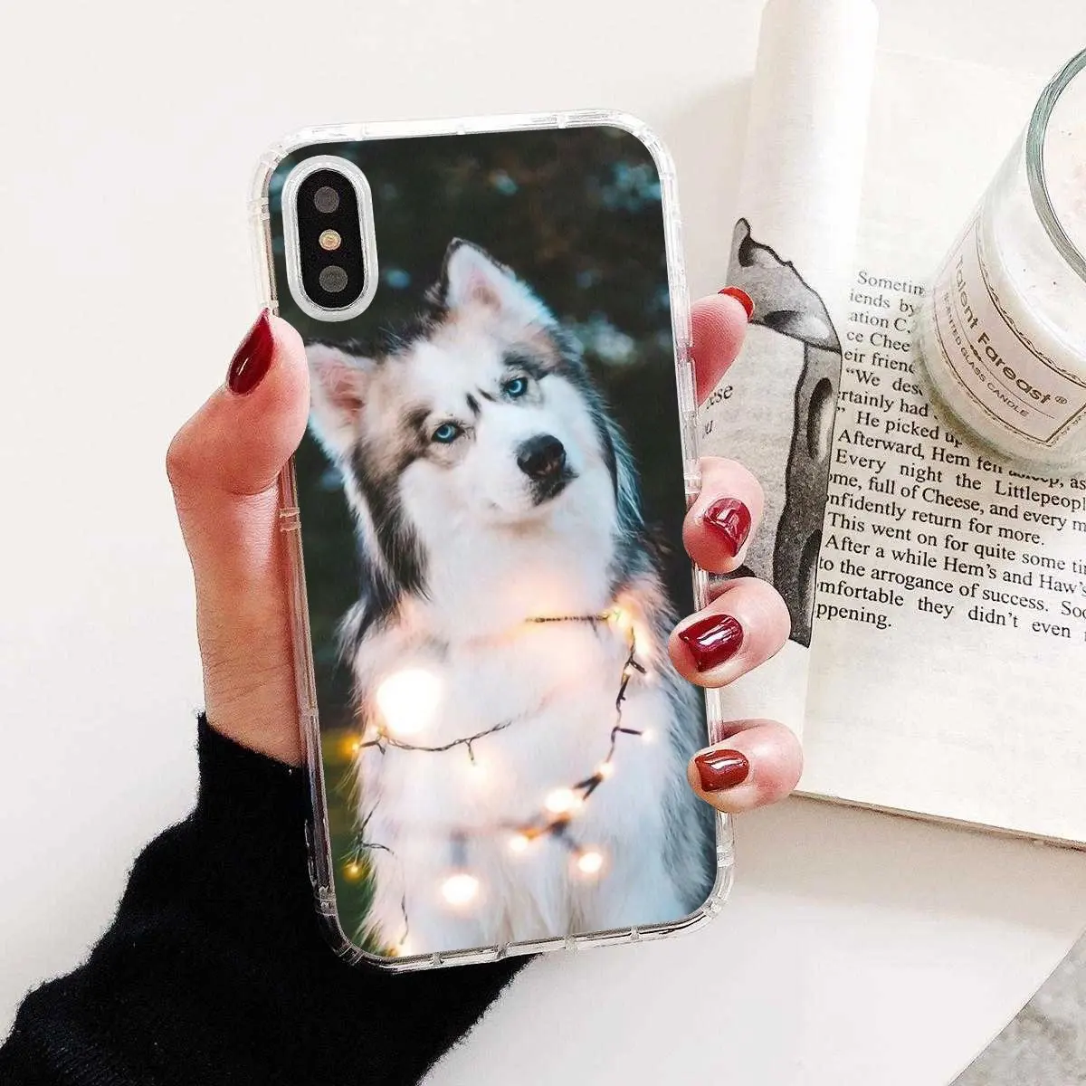 Мягкий кожаный чехол для Samsung Galaxy Note 2 3 4 5 8 9 S2 S3 S4 S5 Mini S6 S7 Edge S8 S9 Plus с Аляски маламуте