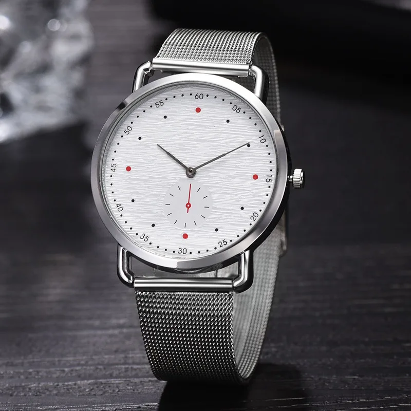 

Spring And Summer New Style Women's Mesh Belt Watch Simple Cool Measuring Double-Dial Watch Women's Casual Quartz Watch