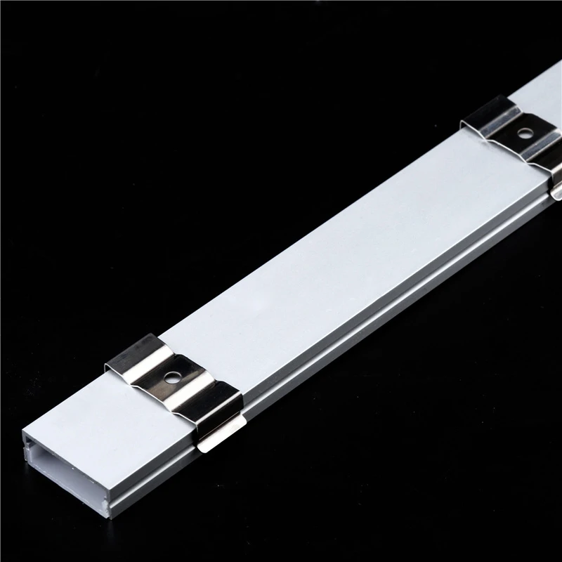 2-30pcs / lot 0.5m / pcs LED Aluminum profile for 5050 3528 5630 milky white LED strip/channel transparent cover