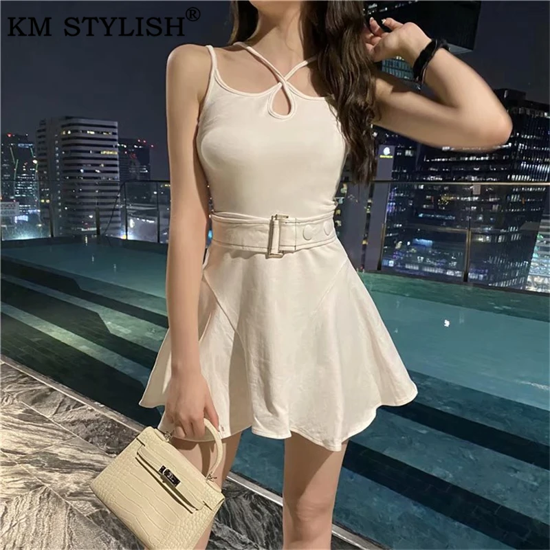 white mini summer dress