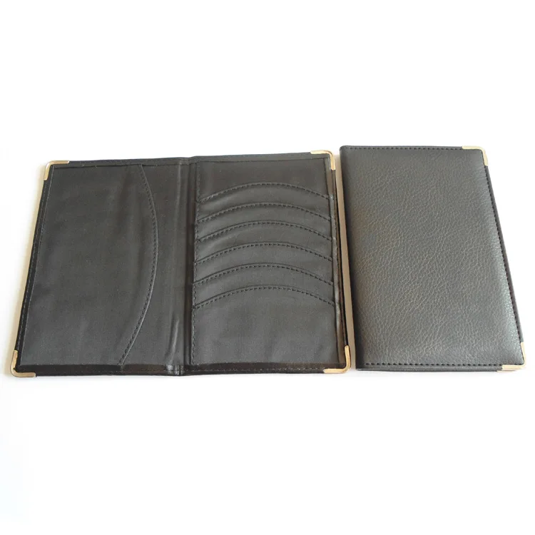 

PU Leather Gary Cloth Craft Arc Card Holder Passport Holder a Multi-Purpose Document Bag