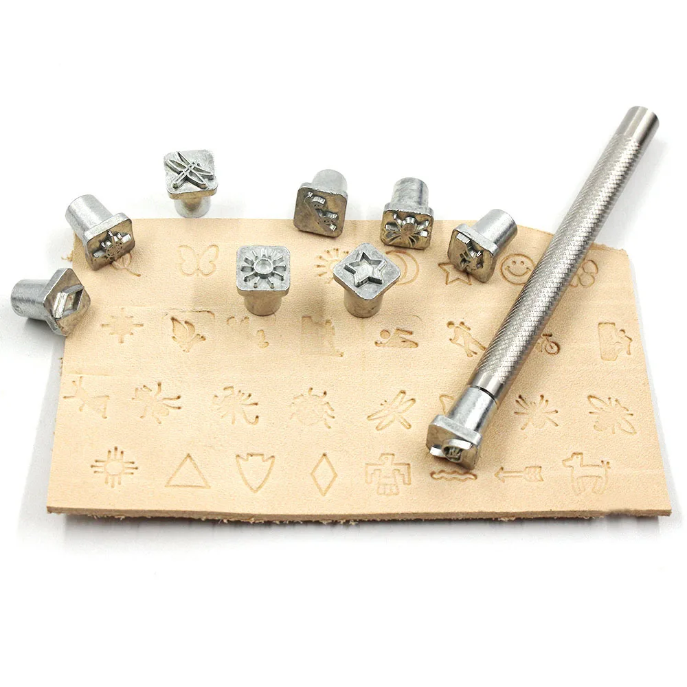 32 Metal Stamp Punch Set Tool Leather Carving Stamp Tool DIY Leather Craft Printing Punch Seal