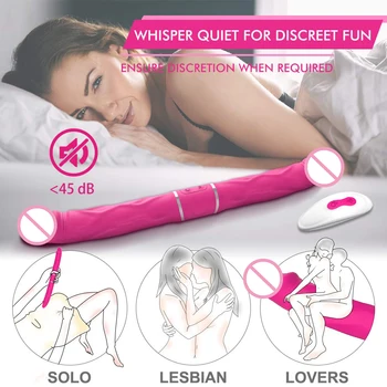 Double Penetration Dildo vibrator Women Vaginal G-spot Adult Sex Toy For Lesbian Strapless Strapon Double Strapon For Couples 3