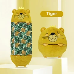 Saco de dormir Universal para las cuatro estaciones, juguete de felpa, regalo de cumpleaños, tigre deformado