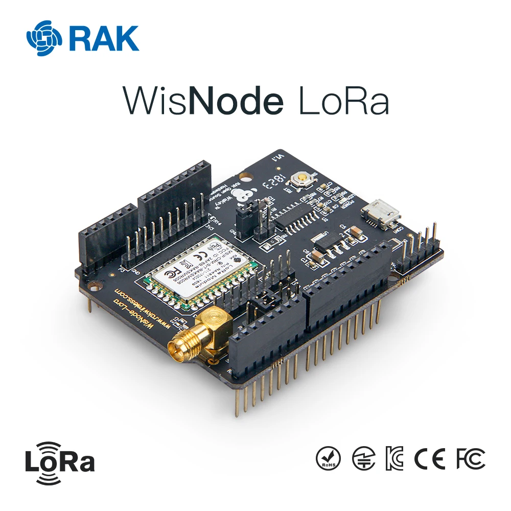 Модуль WisNode Lora IOT с открытым исходным кодом, совместимая с аппаратным обеспечением Arduino, тестовая плата с протокол LoraWan 868/915MHz Q130