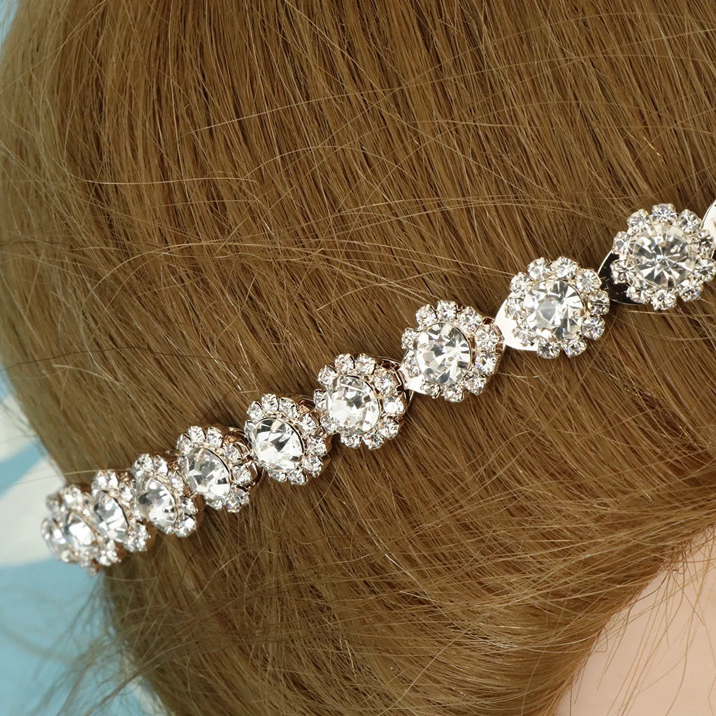 Crystal Bridal Sash Rhinestone Bridal Beaded Wedding Waist Belt Belly Chain, Dress Accessories