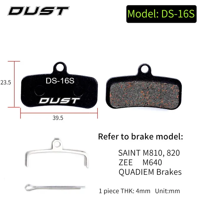 Bicycle Disc Brake Pad Bike Hydraulic Disc Brake Pads Semi-Metallic Cycling Brake Pads for BB5 BB7 DS-16S