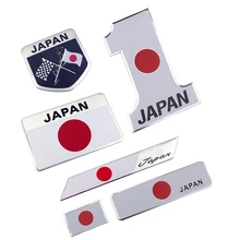 Автомобильный Стайлинг 3D алюминиевый японский флаг эмблема знак, наклейка на автомобиль Япония Авто Наклейка мотоцикл Автомобильные украшения аксессуары