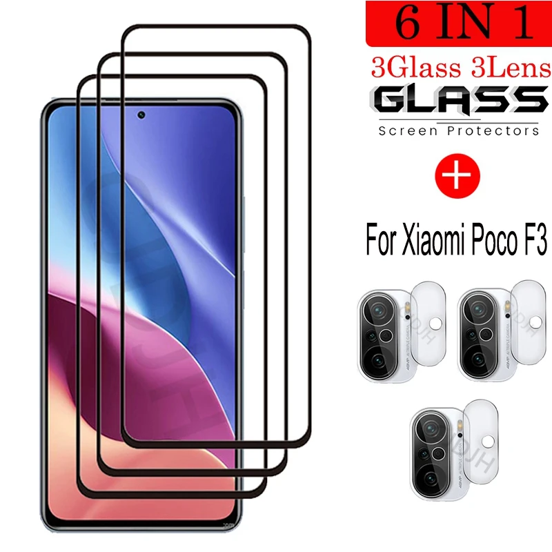 Vidrio templado para Xiaomi Poco F3 pantalla cristal Protector para Xiaomi Poco F3 película para Xiaomi Poco F3 protectora de vidrio