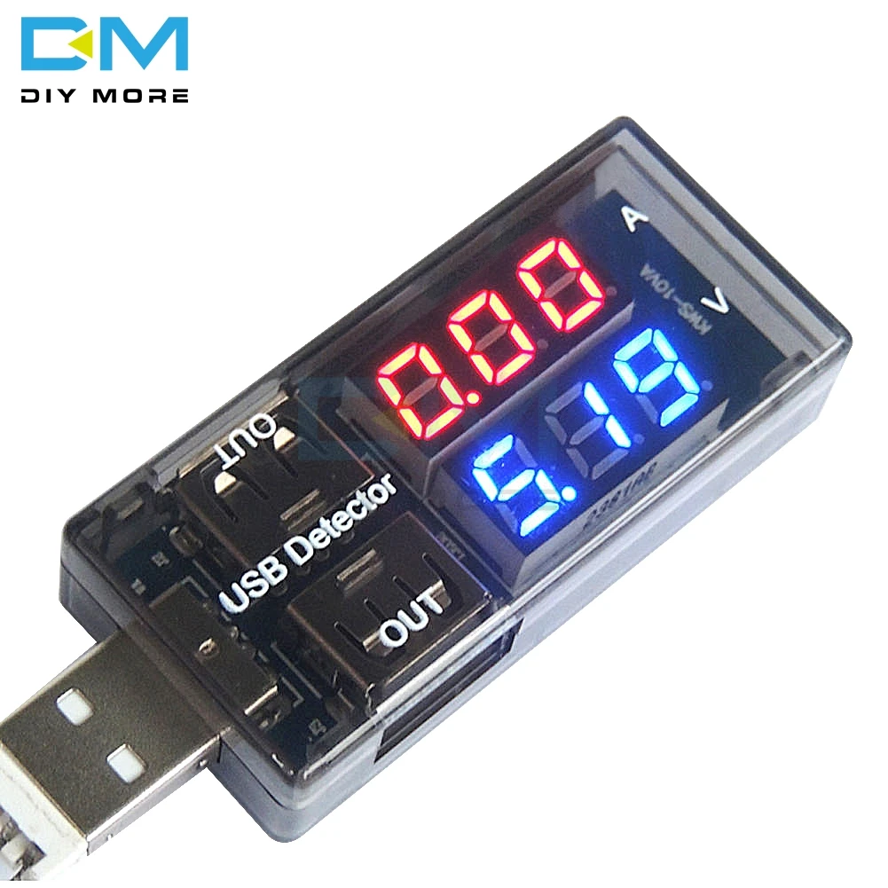 LCD Battery Charge Measure Voltage Current Tester Mobile Power Module USB fa 