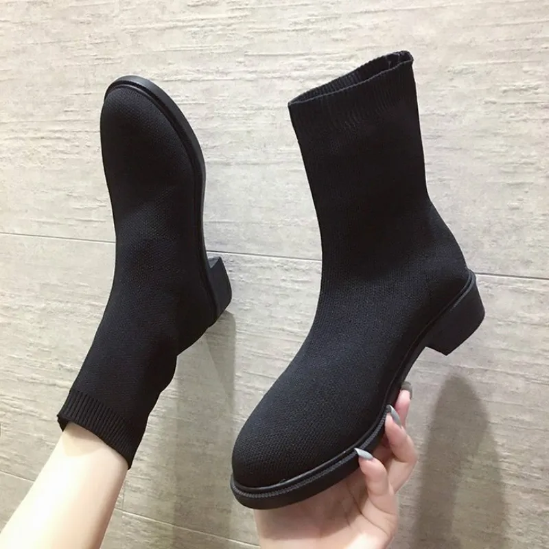 stretchy ankle boots