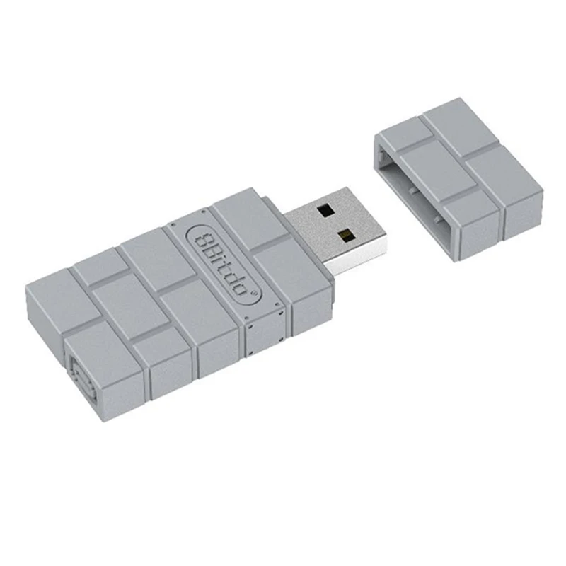 USB Silver 8Bitdo USB беспроводной Bluetooth USB адаптер приемник для Windows Mac для пульта дистанционного управления для PS4/PS3/Xbox one консоли - Цвет: USB Silver